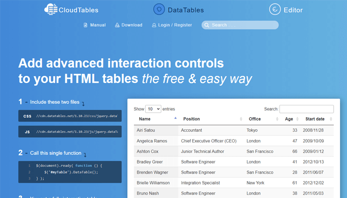 DataTables