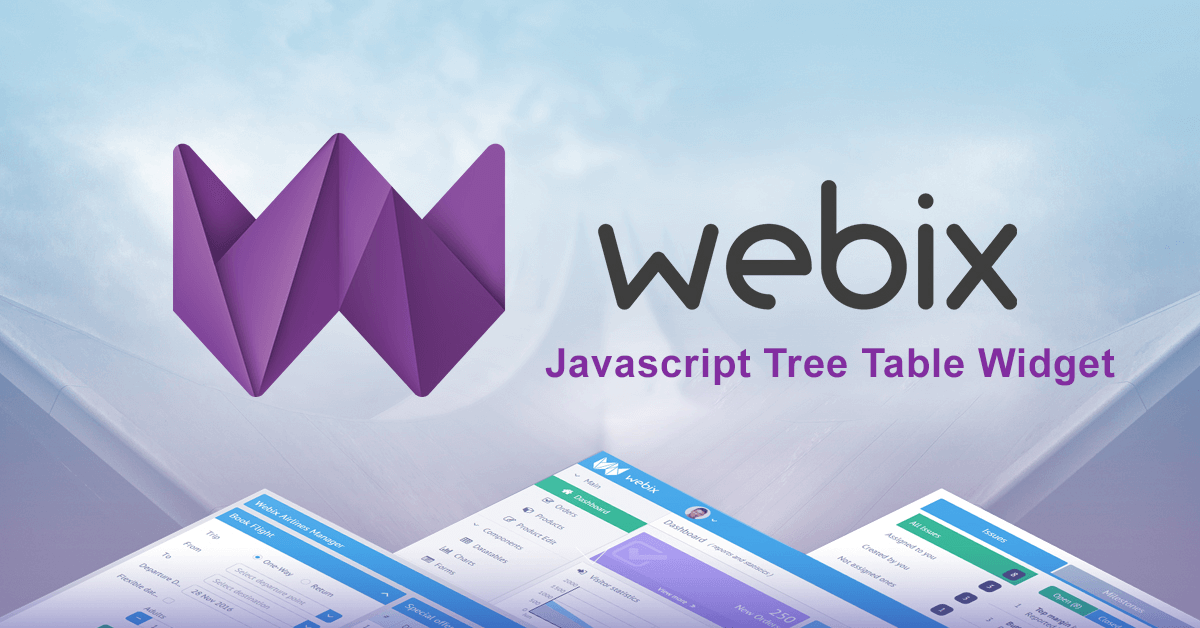 JavaScript TreeGrid Libraries- webix